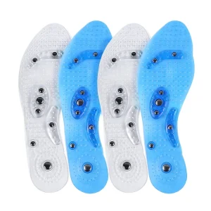 Flexibility Massage Shoe Insoles PVC Footcare Acupressure Insole Manufacture Magnetic Insoles Massage Gel Improve Blood Cycle