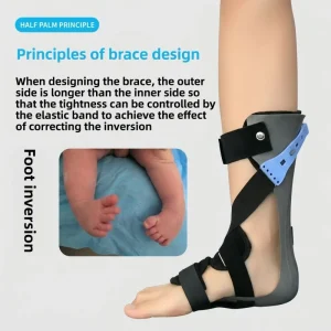 Foot Droop Orthotic Ankle Foot Support Shoes Adjustable Elastic Strap Polyester Material Sports Protection for Foot Varus
