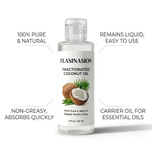 Fractionated Virgin Coconut Oil Natural Carrier Oil for Skin & Hair