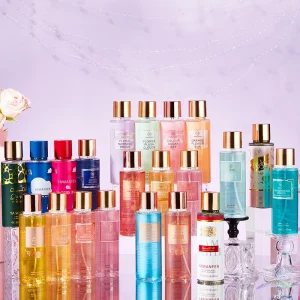 Fragancia Vanilla Perfume Women Shimmer Body Spray Victorias 250ml Designer Parfum Fragrance Long Lasting Body Mist Perfume