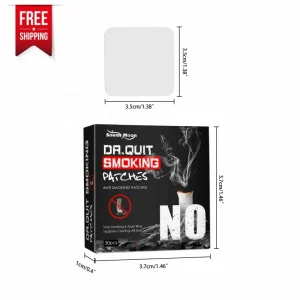 Free Shipping Anti Smoking Patch with Traditional Herb for Body Care and Stop Smoking Aid