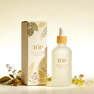 Frosted Bamboo Pattern Cap Round Shoulder Essential Oil Bottle with Low Breakage Rate 5ml 10ml 15ml 20ml 30ml 50ml 100ml
