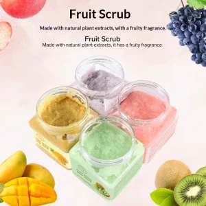 Fruit Body Scrub Gentle Exfoliating Soften Dead Skin Full Body Cleansing Bath Salt Scrub