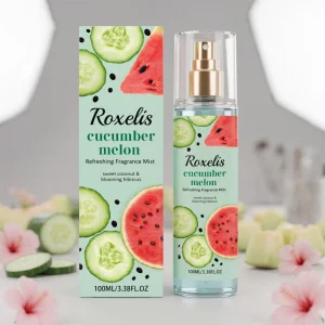 Fruity Light Scent Body Perfume Mist Moisturizing Refreshing Enhance Pleasant Feeling Cucumber Melon Fragrance Spray for Summer