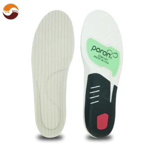 Full Length Green PORON Shock Absorption TPU Arch Support High Rebound EVA Reduce Stress Sports Comfort Insoles