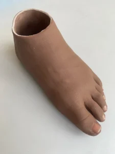 Full Length Silicone Prosthetic Foot Cover Wear Resistant Orthotics for the Disabled