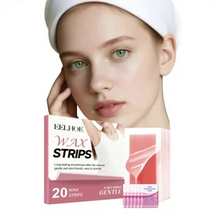 Gentle Cleansing Hair Removal Wax Strips for Armpit Hand & Leg Moisturizing Smooth Comfortable Convenient Use