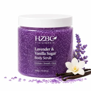 Gentle Lavender Vanilla Sugar Body Scrub Non-Stinky Dead Skin Remover Anti-Chicken Skin Calming & Hydrating