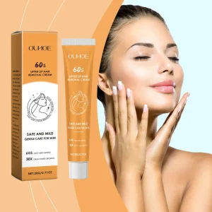 Gentle Mineral Facial Body Hair Removal Cream Non Irritating Moisturizing Smooth Skin for All Skin Types Face Underarm