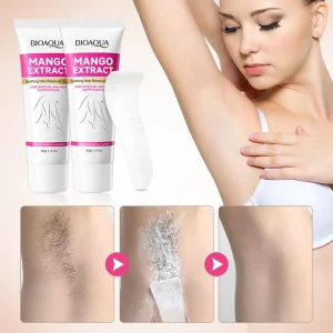 Gentle Non Irritating Painless Underarm and Leg Mango Soothing Hair Removal Cream