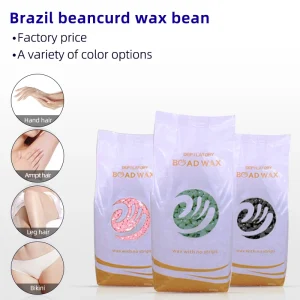 Gentle Strong Depilatory Hard Wax Beads 500g OEM Supply for Face Bikini Area Depilation Rose Coconut Aloe Cream Scents