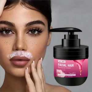 Gentle and Painless 100ml Rose Fragrance Facial Hair Removal Cream Herbal Depilatory Cream for Face