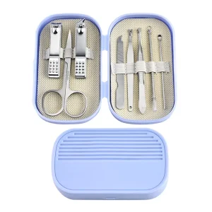Gift Manicure Set 8pcs Set Nail Clipper Scissors Metal Personal Care Tools Travel Portable Manicure Set