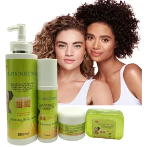 Gilorya Miracle Professional Skin Care Set Gluta Vitamin C AHA Glycolic Acid Strong Whitening Spot Removal Dull Body