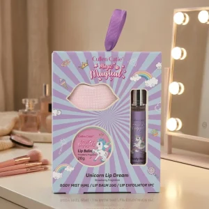 Girls Bath Set Unicorn Bath Gift Set Lip Balm Body Mist Moisturizing Skin Care Set