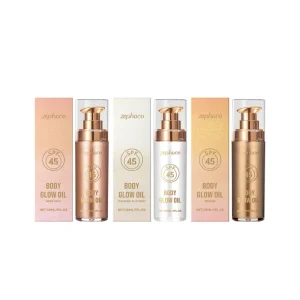 Glitter Body Oil Fresh Fragrance Long lasting Shine Brighten Glitter Shimmering Body Cream Highlighter Bronzer Body Shimmer