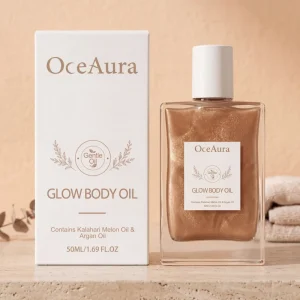 Glow Body Oil (50ml) Hydrating & Smoothing Body Oil with Kalahari Melon & Argan Oil, Relieves Dryness & Improves Rough Skin