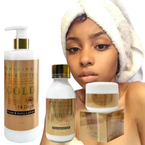 Gluta Booster Whitening Set for Body and Face Kojic Acid Vitamin E Skin Revitalize Nourishing Skincare Set