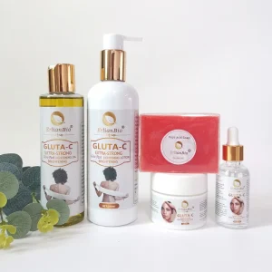 Glutathione Whitening Skincare Kits Lightening Moisturizing Brightening Body Care Skincare Set for Black Skin
