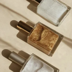 Golden Brown Shimmering Body Oil Body Glitter Oil Glowing Skin Makeup Beauty Products