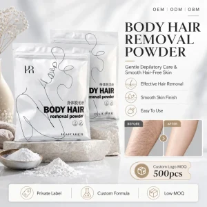 HAICUIER Private Label Depilatory Cream Body Hair Removal Powder Smooth Body Care High Quality Effect Hair Removal Powder