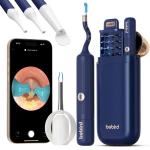 HD Smart Wireless Visual LED Light Electric Earpick Spoon Cleaner Kit Rechargeable Ear Wax Removal with Camera