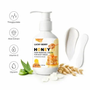 Hair Removal Cream Facial Hair Removal for Women with Honey Extract for Gentle Hair Removal Suitable for All Skin Types
