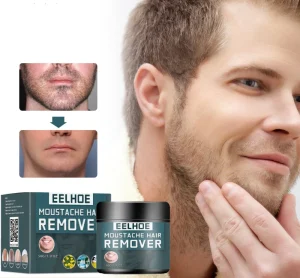 Hair Removal Cream Instant Hair Removing Painless Non Irritating Nourishing Wax for Men’s Facial Chest Leg Area Sensitive Skin