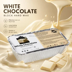 Hair Removal Wax 500G 1.1LB Cream Flavour Hard Block Wax Customized Label High Quality Body Depilatory Waxing
