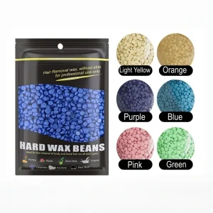 Hair Removal Wax Beans with Hot Film Wax Technology Natural Resin Armpits Legs Whole Body Gentle Non Irritating Dry Smooth Skin