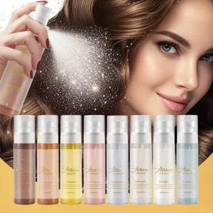 Hair and Body Glitter Spray Oil Mist Setting Spray Shiny Styling Convenient Organic