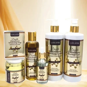 Halal Skin Care Product Vitamin C Serum Women’s Sets Double Glutathio Body Lotion Face Cream Vitamin C Serum Set