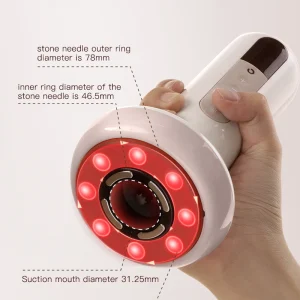 Handheld Cellulite Massager with Gua Sha Cupping Kit for Massage Therapy with 12 Suction Modes for Legs Belly