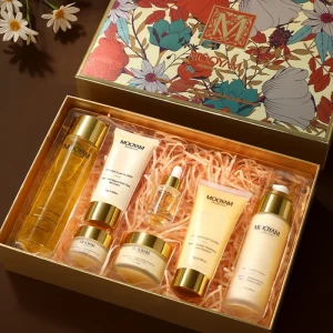 Healing Fluff Flower Balanced Moisturizing Skin Radiant Seven Piece Set Moisturizing Skincare Set