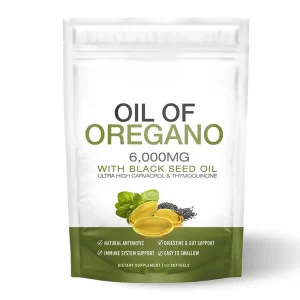 Health Supplement OEM Oil of Oregano Softgel Capsules Organic Black Seed Oregano Oil Extract Softgels for Sale Supports