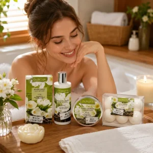 Hearty Convenient Bath Series Set Lotion Cream Exfoliate Moisturizing Nourishing Mother’ Day Bath Gift Set