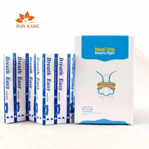 Help with Breathing and External Expansion Anti Snoring Nasal Strips Non woven Fabric Customizable Logos Packaging