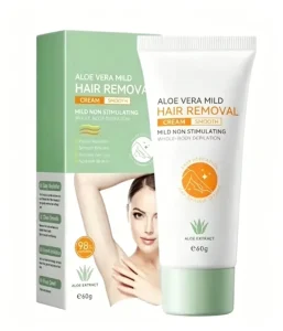 Herbal Aloe Vera Hair Removal Cream Non-Irritating Quick Acting for Legs Body Armpit Arm Private Areas B1