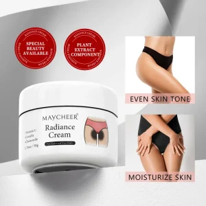 Herbal Melatonin Cream with Fragrance for Body Whitening Moisturizer Underarm & Arms/Knees Care for Women Adults All Skin Types