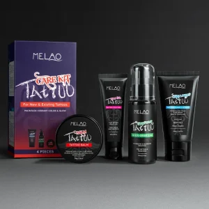 Herbal Tattoo Aftercare Kit OEM for Artists Tattoo Supplies Cream Soap Balm Butter Cleanser Heal Balm Soothing Tattoo Care Kit
