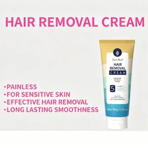 Herbal Underarm Hair Removal Cream Silky Painless Gentle Non Irritating Private Label Hair Removal Cream for Beauty Salon
