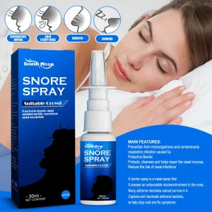 Herbs Anti Snoring Spray Stop Snore Liquid Nasal Spray Relief Sleeping Easier Relief Cold Sneezing Nose Health Care