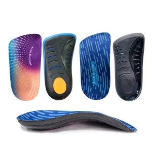 High Arch Pain Relief EVA Orthotic Inserts Supination Support Comfort Plantar Fasciitis Flat Feet Overpronation Breathable