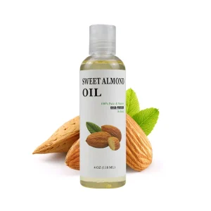 High Quality 118ml Cold Pressed Sweet Almond Base Oil Pure Natural Organic Moisturizing Massage Carrier Oil for Skin Hair Care