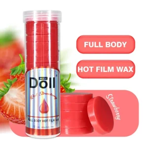 High Quality 450g Rosin Strawberry Flavor Hard Wax Beans for Professional Salon Face & Body Depilatory Use