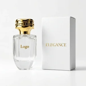 High Quality Customized logo Luxury 50ml 100ml Unique Empty Clear Perfume Bottles with Cap with Customized Gift Box