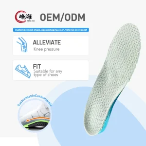 High Quality EVA Silicone Composite Shoe Insoles Shock Absorbing Breathable Anti Slip Insoles Sports