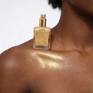 High Quality Private Label Highlighter Makeup Body Spray 5 Color Options Shimmer Oil Mineral Cream with Sunscreen Protection