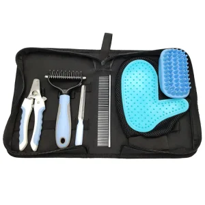 High Quality Stainless Steel & Plastic Eco Friendly Pet Grooming and Cleaning Tools Kit for Cats