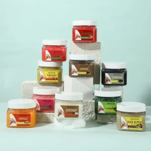 High Quality pink Exfoliating Body Scrub Bright White Facial Scrub Loose Natural Moisturizing Body Scrub